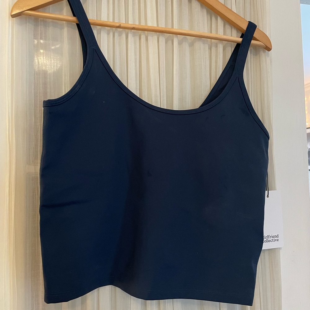 Girlfriend Collective Midnight Gemma Scoop Tank XL